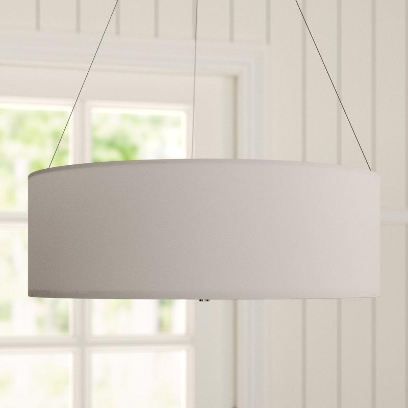Coello 3 - Light Drum Pendant, Cream