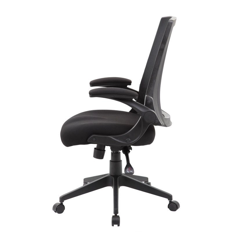 Black Mesh High Back Swivel Task Chair with Adjustable Arms