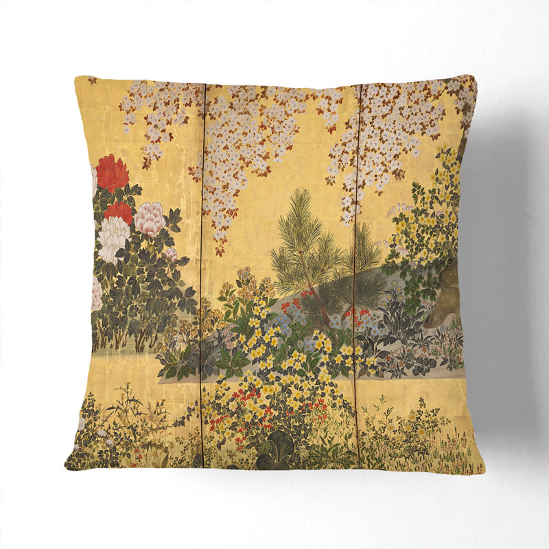 Square Throw Cushion, 40cm H x 40cm W x 15cm D