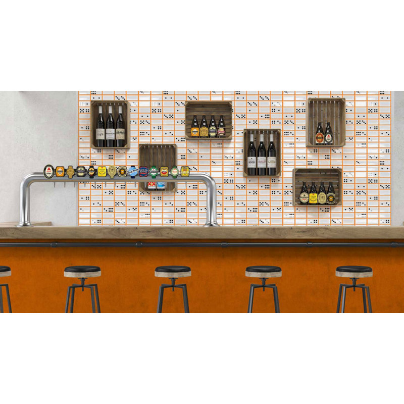 Domino 12" x 12" Glass Grid Mosaic Tile
