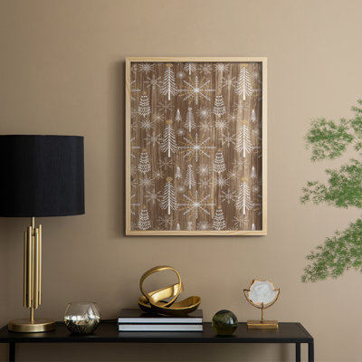 «Barnwood Wonderland Collection E», reproduction encadrée - bois massif