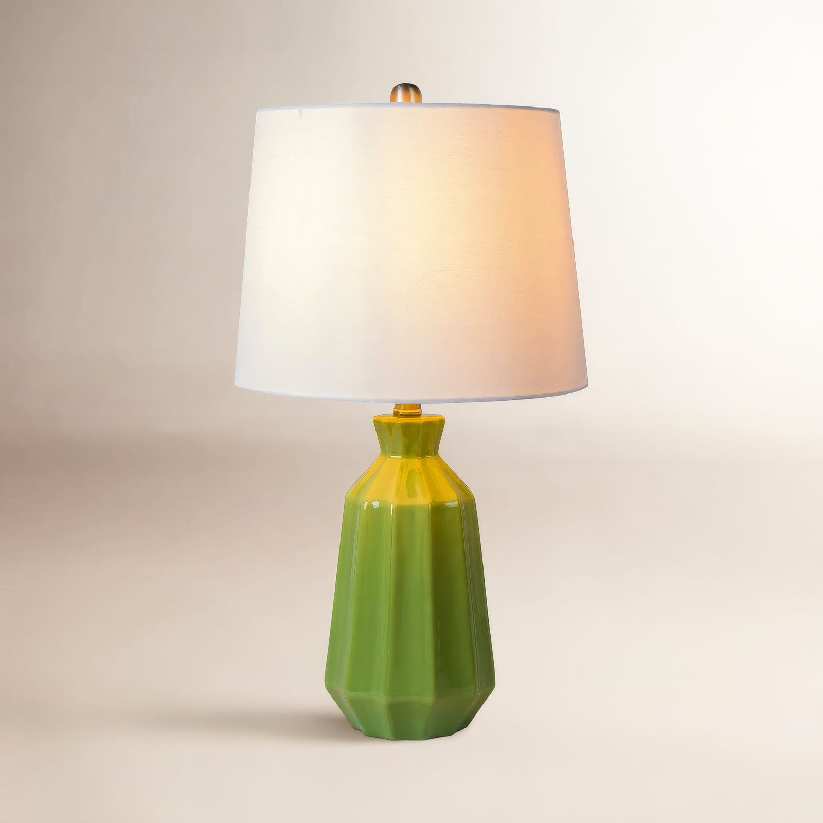 Jeanette Ceramic Table Lamp, Green