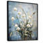 Minimalisme bleu et blanc «Snowdrops Harmony II», impressions d'art sur neige-97192654-97192646