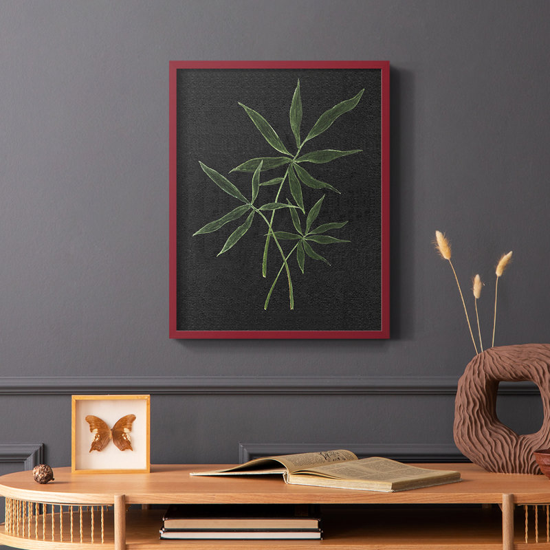Simple Tropics II, reproduction encadrée - bois massif, Rouge, H 10 po x l 8 po