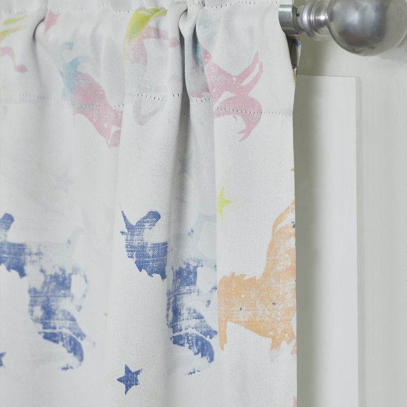 Ensemble de 2 panneaux de rideaux lumineux avec passe-tringle Unicorn, 38 po x 95 po