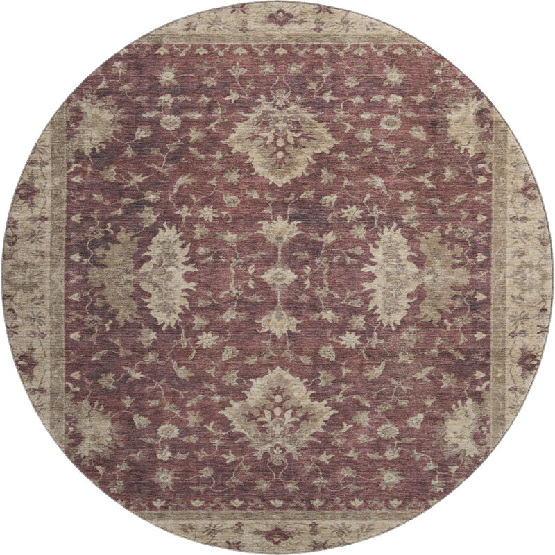 Tapis lavable à la machine Premium Premium Bucz AMF1739, Rond 8 pi