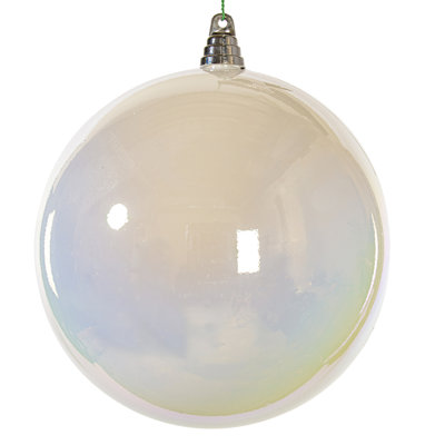 8" White Iridescent Ball