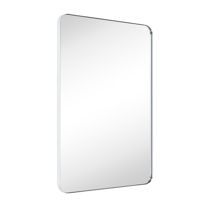 Kengston Modern & Contemporary Rectangular Bathroom Vanity Mirror, 30" x 20", Chrome