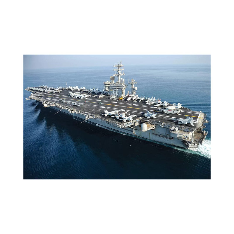 The Aircraft Carrier USS Nimitz Underway In The Arabian Gulf - Wrapped Canvas Print, 66.04 cm H x 45.72 cm W x 3.175 cm D