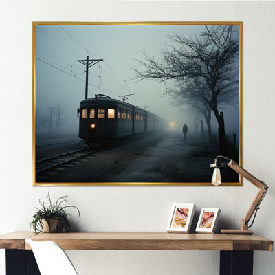 Mystic Train Charm In Winter, reproduction d'art sur toile