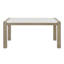 Ensemble de table de salle à manger rectangulaire en tissu 38 x 66
