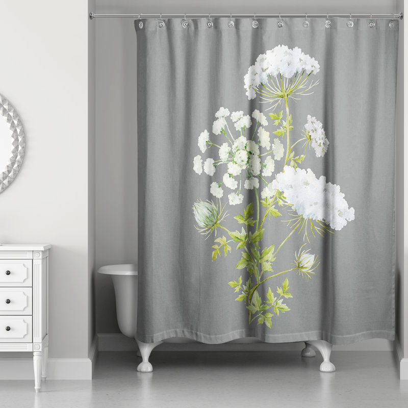 Rideau de douche simple, gris