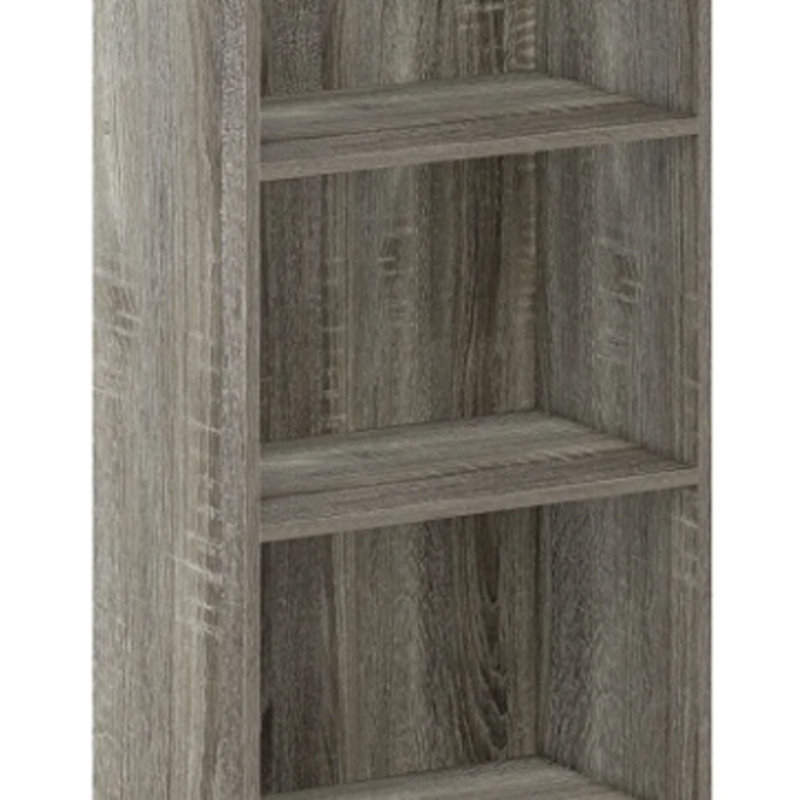 Cannice Standard Bookcase, French Oak, (5 Shelves) 52.1" H x 15.8" W x 9.4" D