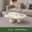 Cloud Dream Modern Nordic Side Table, Irregular Shape Accent Table for Living Room, Space-Saving Small End Table with Sleek Design, Minimalist Bedroom & Apartment Furniture