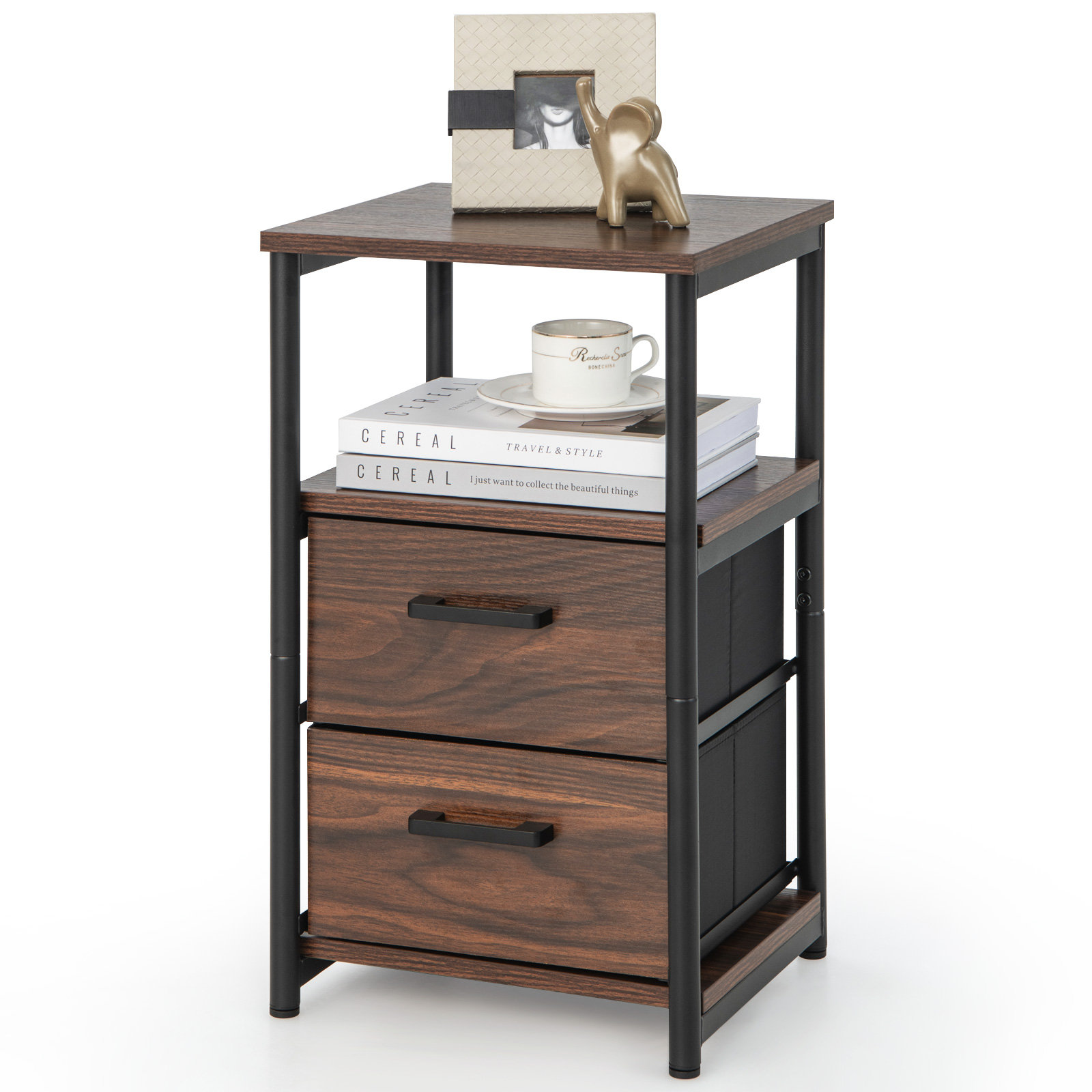 Ebern Designs Kolt Metal Nightstand | Wayfair