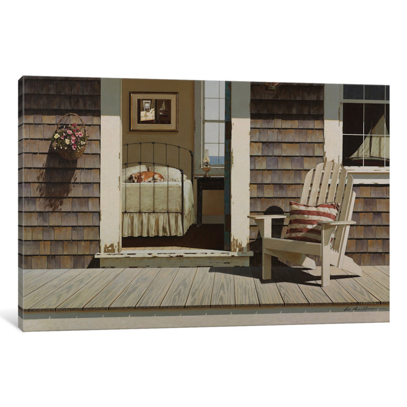 « chambres dog », reproduction d’art sur toile tendue, H 8 po x l 12 po x P 0,75 po