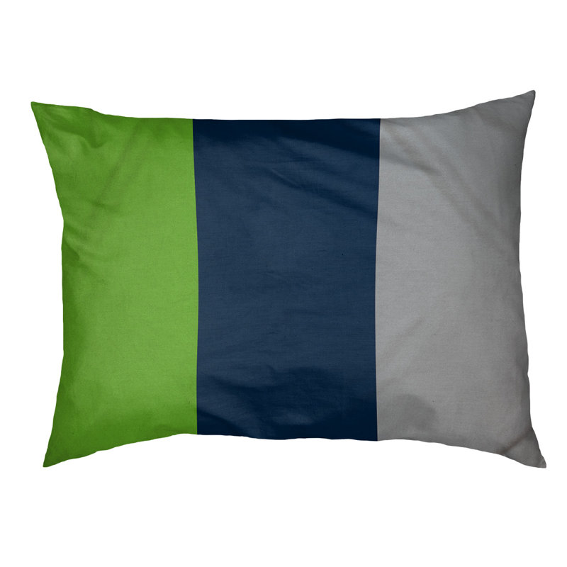 Coussin Detroit, Petit (l 28 po x P 18 po x H 6 po), Grey/Blue
