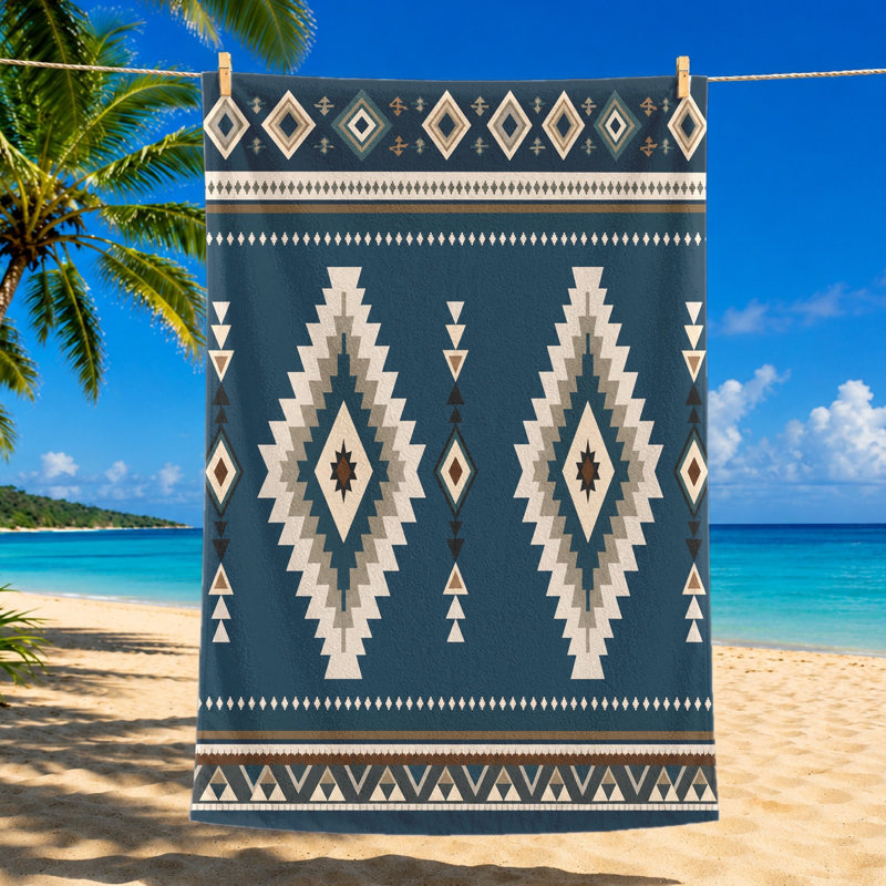 1 serviette de plage Boho
