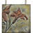 Metal Embossed Floral Multi Colored Wall Decor with 6 Suspended Panels and Scroll Details