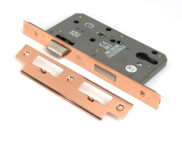 Euro Din Sash Lock, Polished Bronze