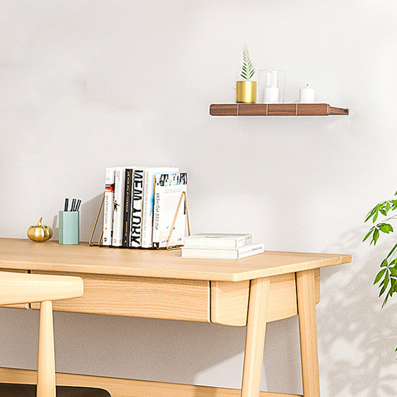 Gela Solid Wood Floating Shelf, Wood, Natural Wood