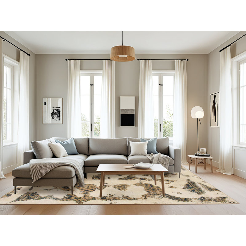Tapis multicolore Skyland, Rectangle 8 pi x 12 pi
