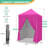 5 Ft. W x 5 Ft. D Outdoor Pop Up Steel Canopy Portable Tent with 4 Sidewalls-110567905
