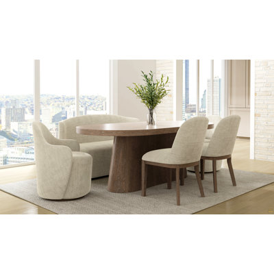 Oval Dining Table In Cocoa Finish