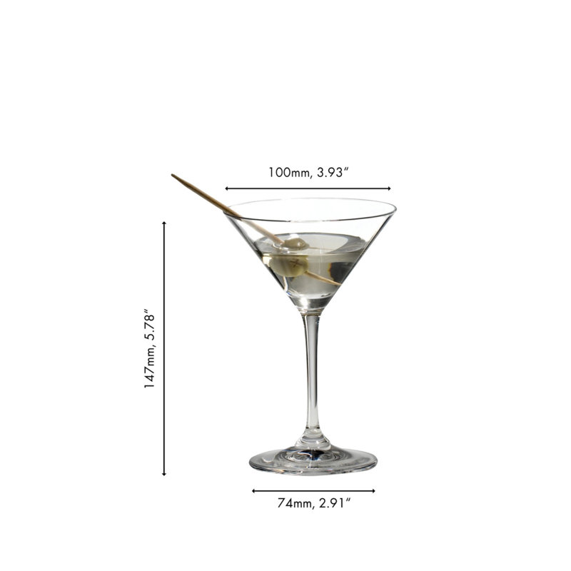 Verre à martini RIEDEL, 5 pièces oz. Capacité, transparent, paquet de 2