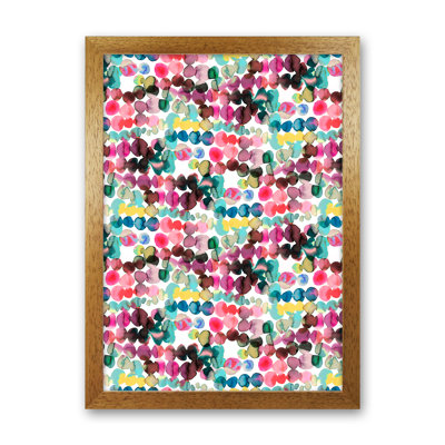 Ink Bleeding Dots Pink - Print
