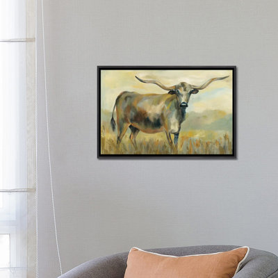 «Longhorn Cow» par Silvia Vassileva - reproduction d'art