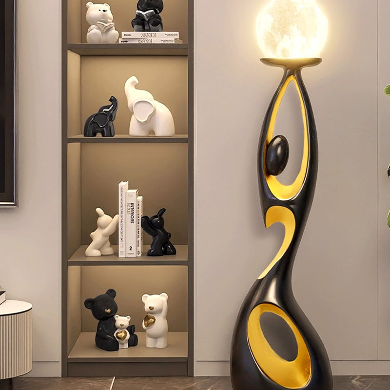 Objet décoratif moderne en résine