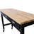 60in Work Table With Heavy Duty Frame And Mobile Capability Workbench Solid Wood Top Workstation