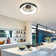19.7'' Bedroom Recessed Ceiling Fan with  Light,With LEDs and special programs