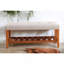 Banc en tissu gris clair Charla-2061084981