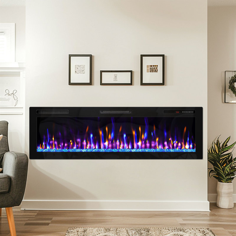 Foyer électrique Abrum, H 18,11 po x l 60 po x P 4,45 po