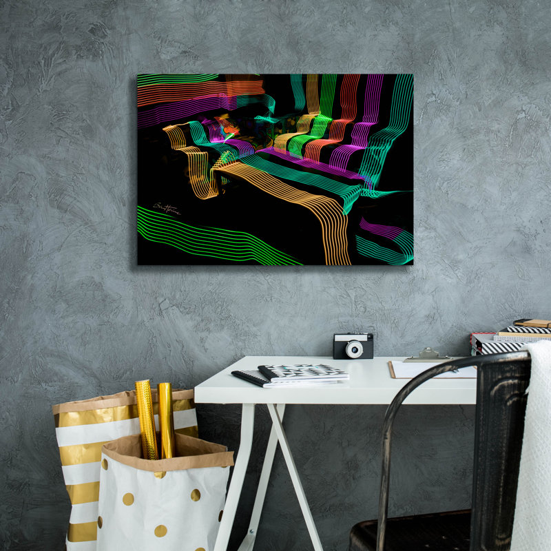 «Led Lights 4» par Ben Heine, art mural sur toile, H 18 po x l 26 po x P 0,75 po