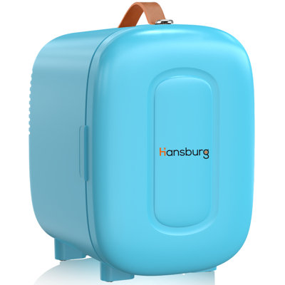 HANSBURG 4 Cubic Feet Portable Freestanding Mini Fridge