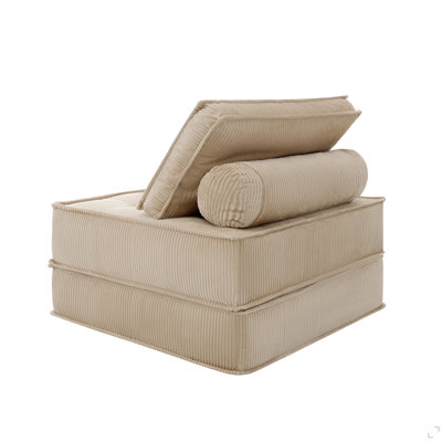 66.9 inch modular sofa, single seater, double-layer multi-combination, skin-friendly fabric, DIY suitable for living rooms, study rooms, bedrooms, and other spaces.