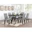 Chaise parsons en tissu gris Dayvonne