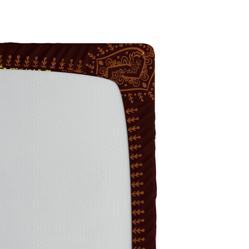 Mandala Microfiber Fitted Sheet, Full Fitted Sheet