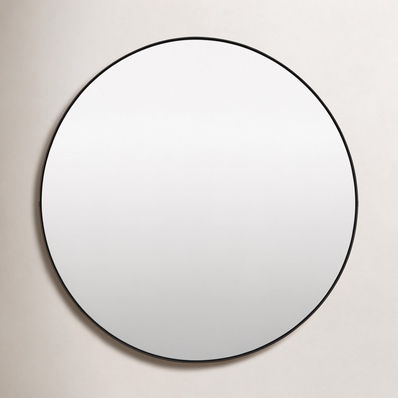 Bassevelde Mirror, 32" x 32", Black