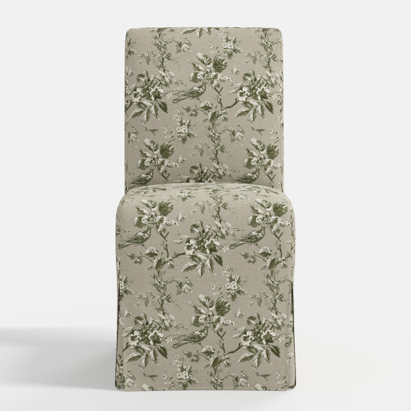 Stoffer Home x Cloth and Co. Lindy Dining Chair, Michigan Bird Toile Olive