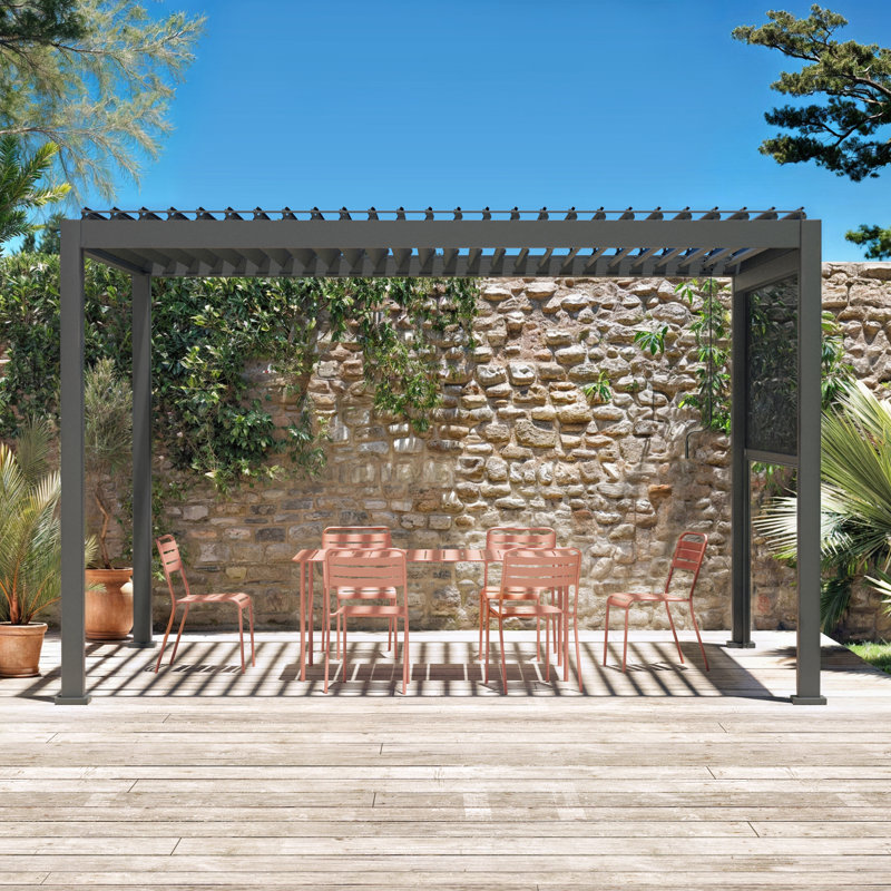 Naohiro 3x4m Louvered pergola + privacy screens 3m and 4m