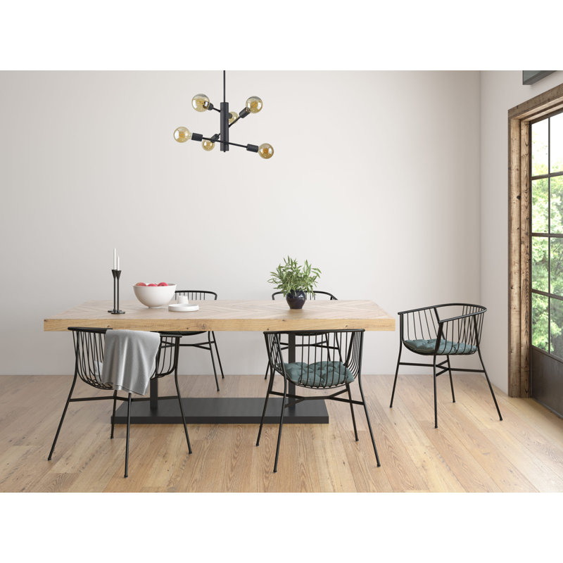 Velum 6-light Flush Mount, Black