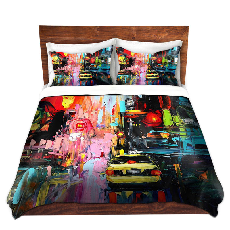 Ensemble de housse de couette cxvi faces of the city, 1 housse simple + 1 taie standard