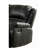 Black Synthetic Leather Recliner Sofa