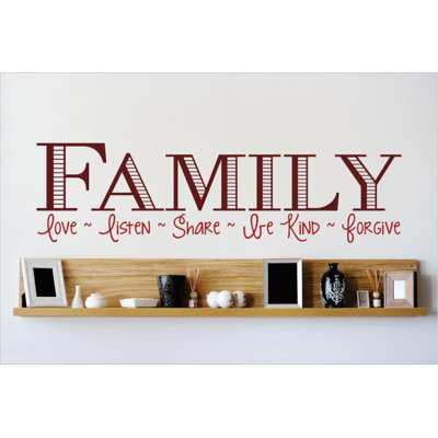 Text & Numbers Wall Decal
