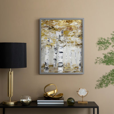 Neutral Birch I Framed Print - Solid Wood
