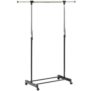 Adjustable Rolling Clothing Rack